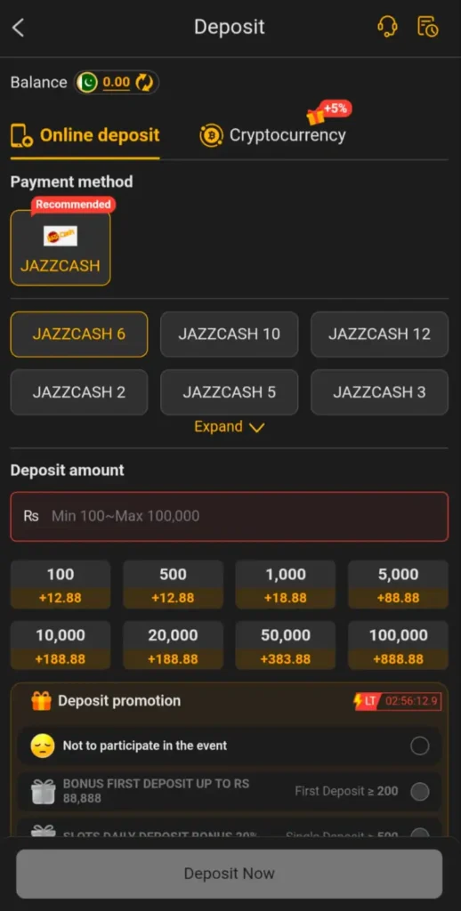 188PKR Game deposit method apk
