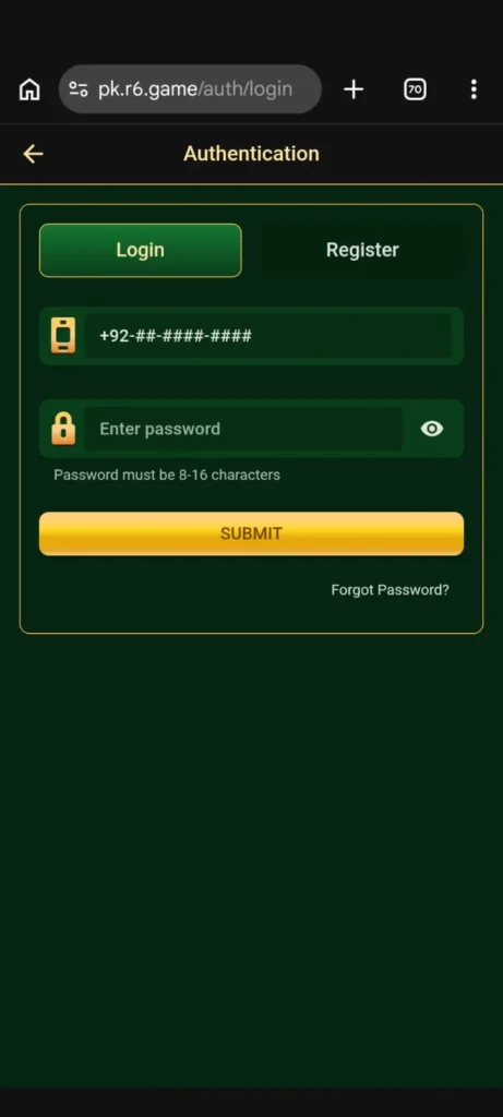6r login image