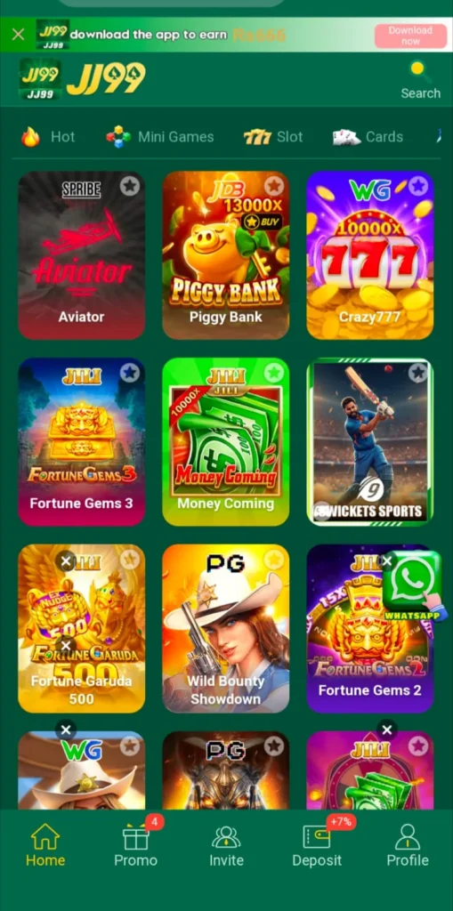 JJ99 Game homepage image