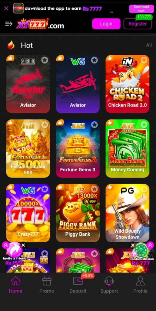 XF777 Game Homepage image